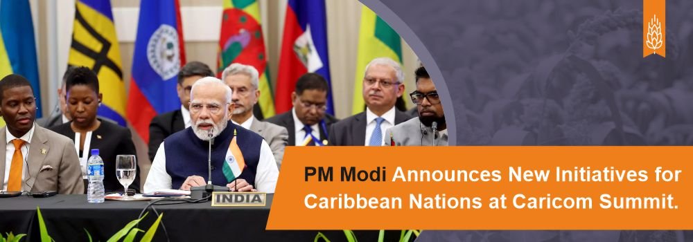 PM Modi Proposes New India-Caricom Partnership Initiatives: Technology, Healthcare, and Agriculture