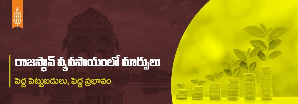 రాజస్థాన్ వ్యవసాయ రంగంలో పెట్టుబడులు – యాంత్రీకరణ మరియు ఉత్పాదకత పెరుగుదల