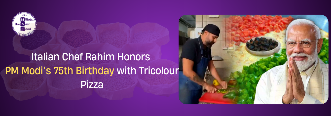 Italian Chef Rahim Honors PM Modi’s 75th Birthday with Tricolour Pizza