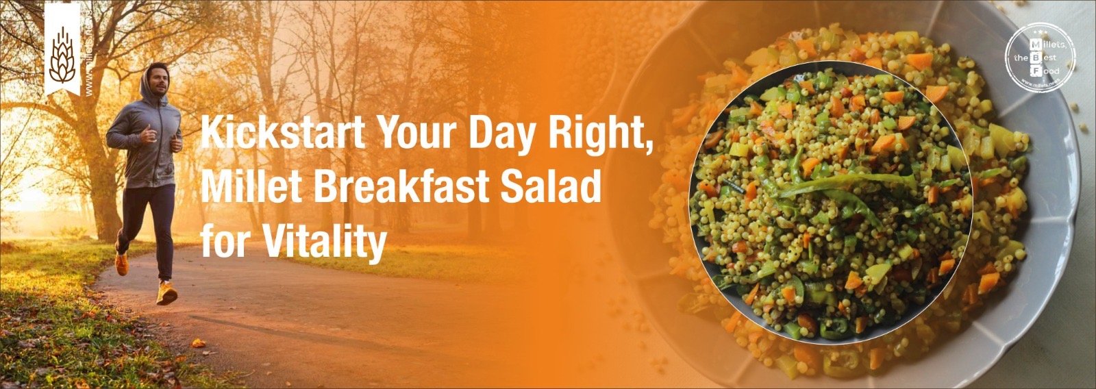 Kickstart Your Day Right, Millet Breakfast Salad for Vitality